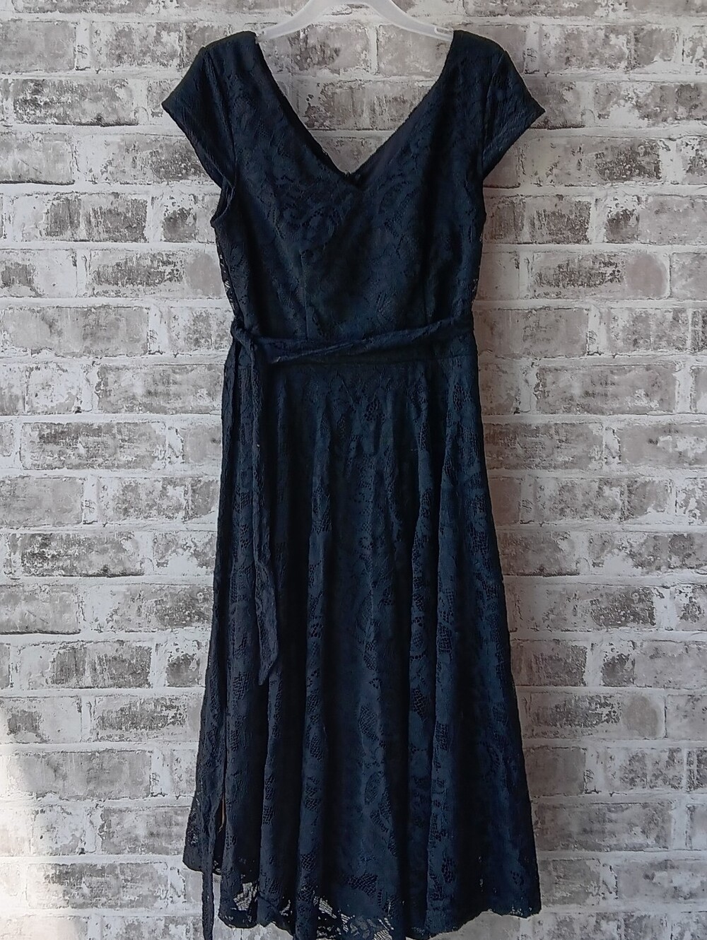 Black Lace Midi Dress